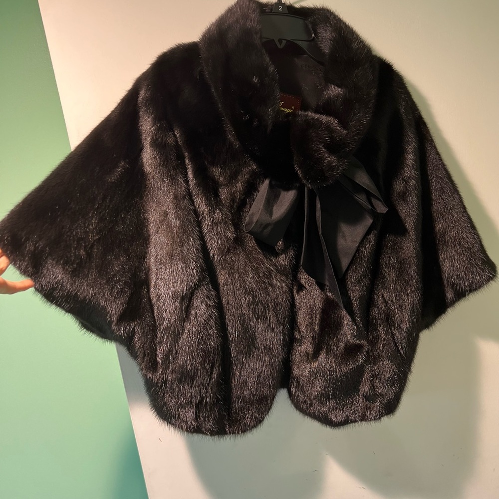 Mink jacket cape - Picture 3 of 5
